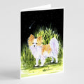 Starry Night Chihuahua Greeting Cards Pack of 8 Blank Cards with Envelopes Whimsical A7 Size 5x7