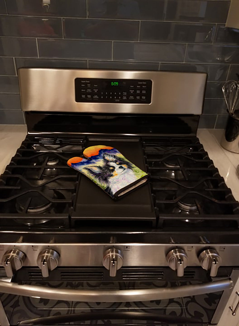 Chihuahua Oven Mitt Heat Resistant Thick Oven Mitt for Hot Pans and Oven, Kitchen Mitt Protect Hands, Cooking Baking Glove