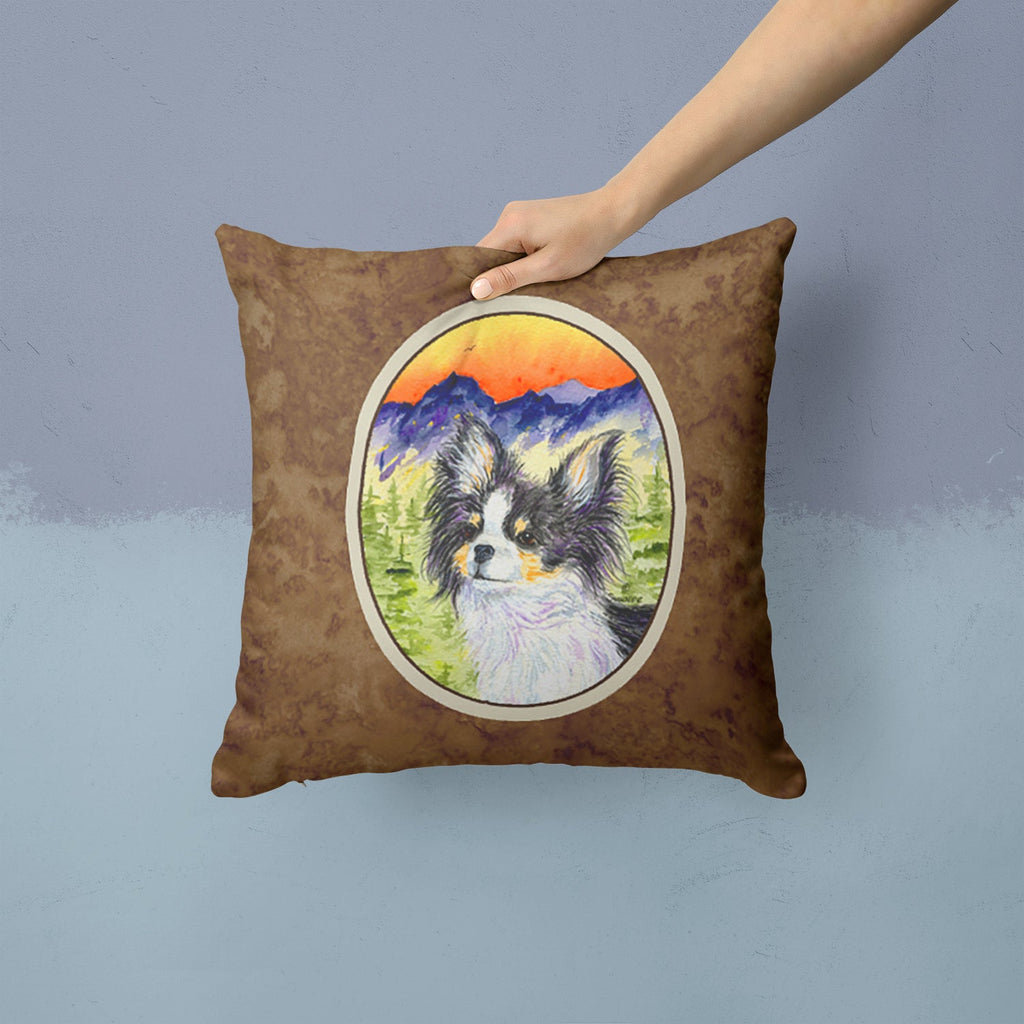Chihuahua Decorative Throw Pillow 14x14 Indoor Outdoor Accent Cushion, Fabric Cover with Insert for Sofa, Bed, Porch & Living Room