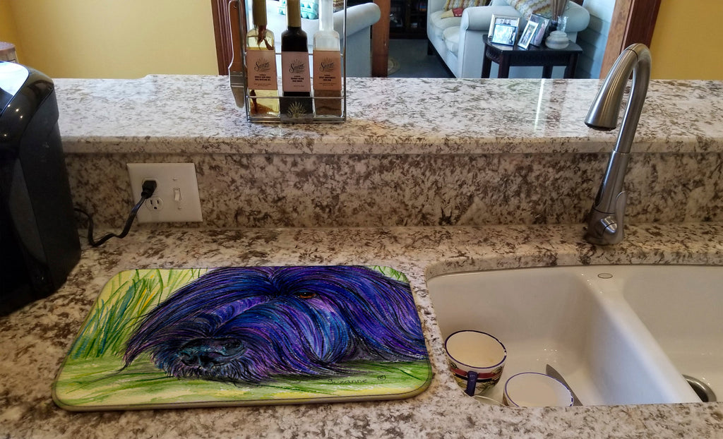 Briard Dish Drying Mat Absorbent Dish Drying Mat Pad for Kitchen Counter Dish Drainer Mat for Countertop, 14 x 21", Multicolor