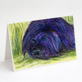 Briard Greeting Cards Pack of 8 Blank Cards with Envelopes Whimsical A7 Size 5x7