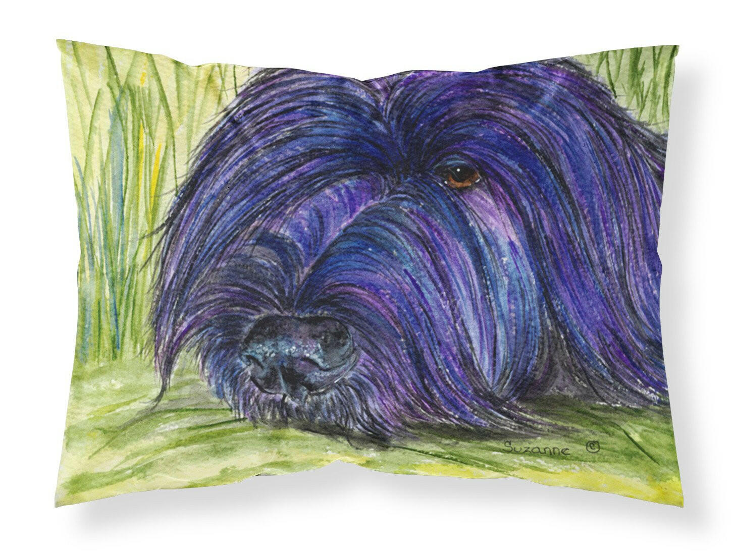 Briard Standard Pillowcase Lightweight Super Soft Easy Care Decorative Artwork Pillowcase, Standard
