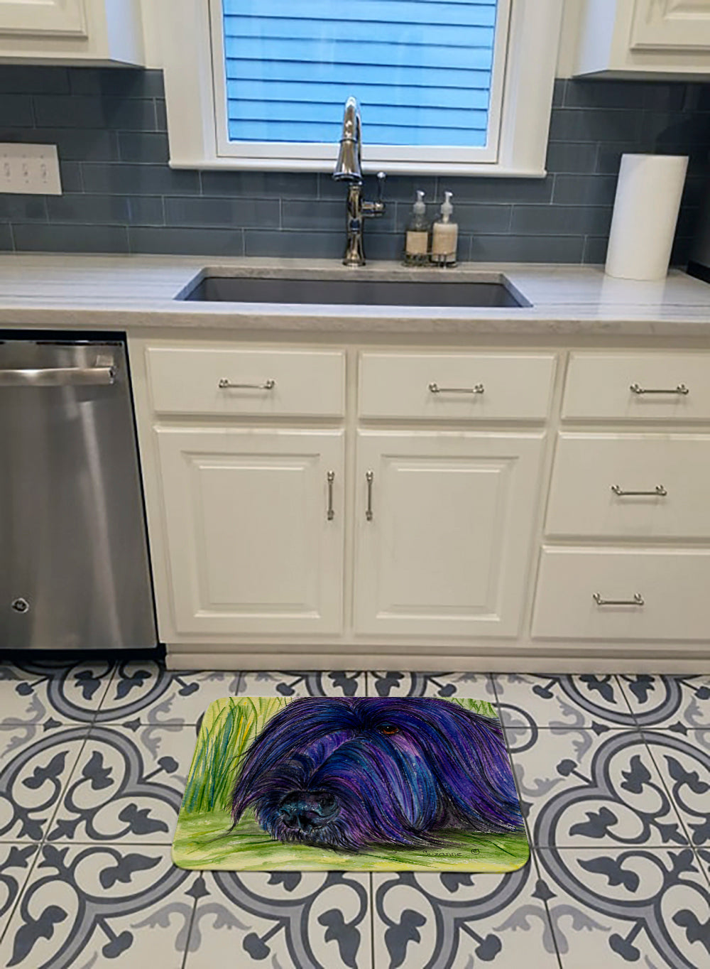 Briard Memory Foam Kitchen Mat Machine Washable Anti-Fatigue Cushion Comfort Bath or Kitchen Rug