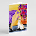 Lady with her Chihuahua Greeting Cards Pack of 8 Blank Cards with Envelopes Whimsical A7 Size 5x7