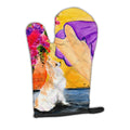 Lady with her Chihuahua Oven Mitt Heat Resistant Thick Oven Mitt for Hot Pans and Oven, Kitchen Mitt Protect Hands, Cooking Baking Glove