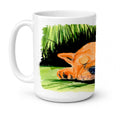 Chow Chow Ceramic Coffee Mug 15 oz Decorative Large C Handle Mug Cup for Tea, Cocoa Hot Chocolate