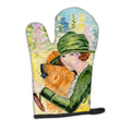 Lady driving with her Chow Chow Oven Mitt Heat Resistant Thick Oven Mitt for Hot Pans and Oven, Kitchen Mitt Protect Hands, Cooking Baking Glove