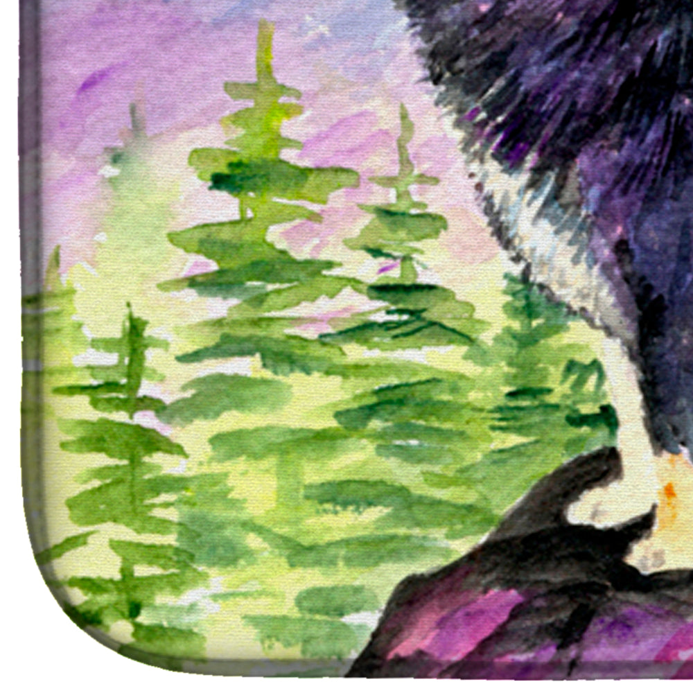 Tibetan Mastiff Dish Drying Mat Absorbent Dish Drying Mat Pad for Kitchen Counter Dish Drainer Mat for Countertop, 14 x 21", Multicolor