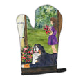 Little Girl with her Bernese Mountain Dog Oven Mitt Heat Resistant Thick Oven Mitt for Hot Pans and Oven, Kitchen Mitt Protect Hands, Cooking Baking Glove