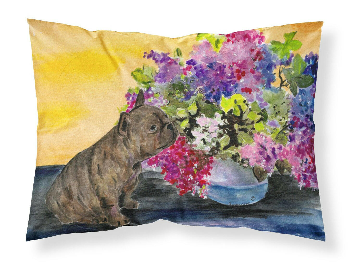 French Bulldog Standard Pillowcase Lightweight Super Soft Easy Care Decorative Artwork Pillowcase, Standard