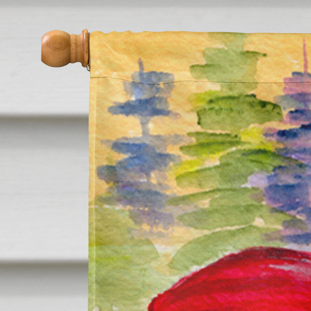 Lady driving with her Shih Tzu House Flag 28x40 Porch Sleeve Pole Decorative Outside Yard Banner Artwork Wall Hanging, Polyester