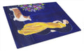 Lady with her Corgi Cutting Board Tempered Glass Kitchen Cutting Surface, Heat Resistant Chopping, Non-Slip Feet, Food Prep & Serving