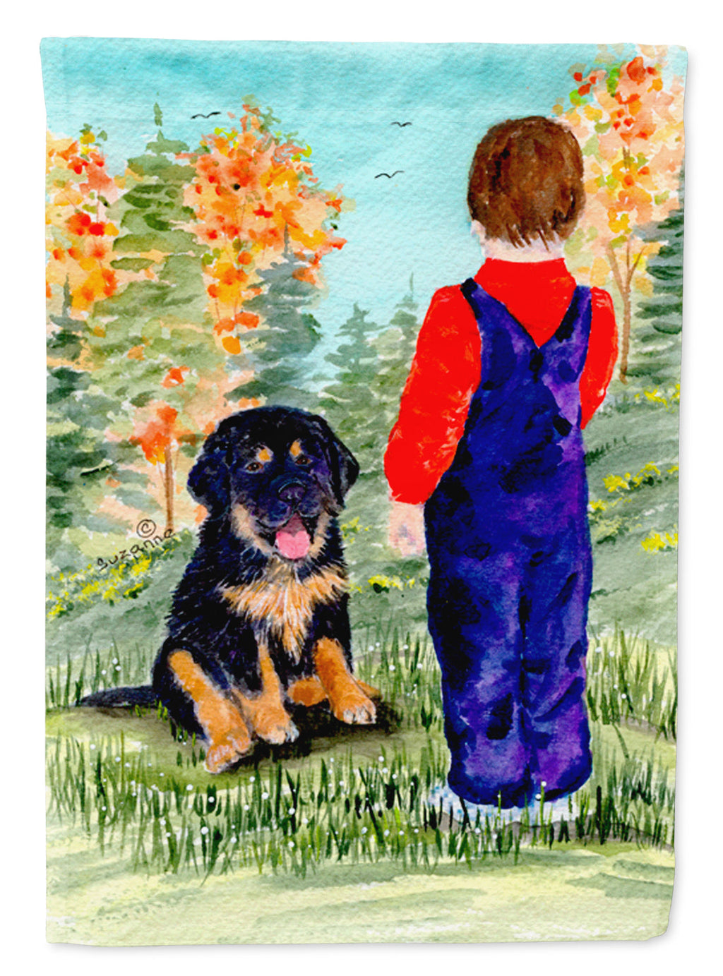 Tibetan Mastiff House Flag 28x40 Porch Sleeve Pole Decorative Outside Yard Banner Artwork Wall Hanging, Polyester