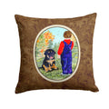 Tibetan Mastiff Decorative Throw Pillow 14x14 Indoor Outdoor Accent Cushion, Fabric Cover with Insert for Sofa, Bed, Porch & Living Room