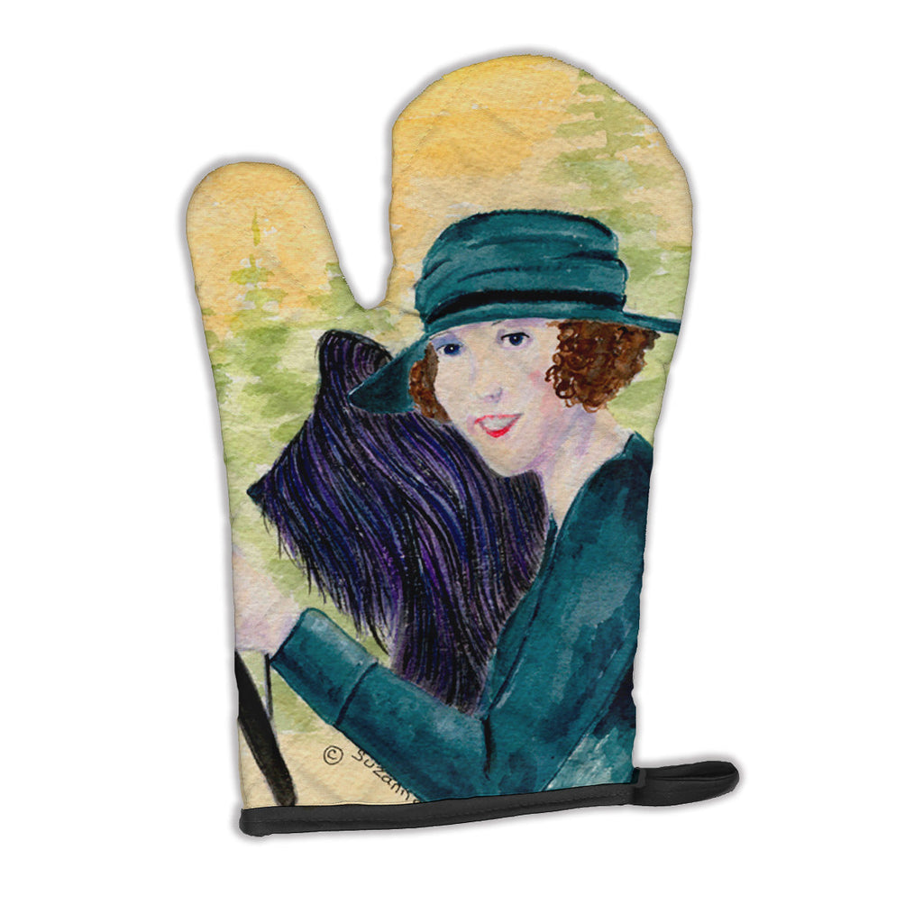 Lady driving with her Briard Oven Mitt Heat Resistant Thick Oven Mitt for Hot Pans and Oven, Kitchen Mitt Protect Hands, Cooking Baking Glove