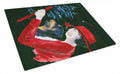 Lady driving with her Rottweiler Cutting Board Tempered Glass Kitchen Cutting Surface, Heat Resistant Chopping, Non-Slip Feet, Food Prep & Serving