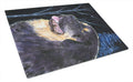 Starry Night Tibetan Mastiff Cutting Board Tempered Glass Kitchen Cutting Surface, Heat Resistant Chopping, Non-Slip Feet, Food Prep & Serving
