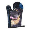 Starry Night Tibetan Mastiff Oven Mitt Heat Resistant Thick Oven Mitt for Hot Pans and Oven, Kitchen Mitt Protect Hands, Cooking Baking Glove