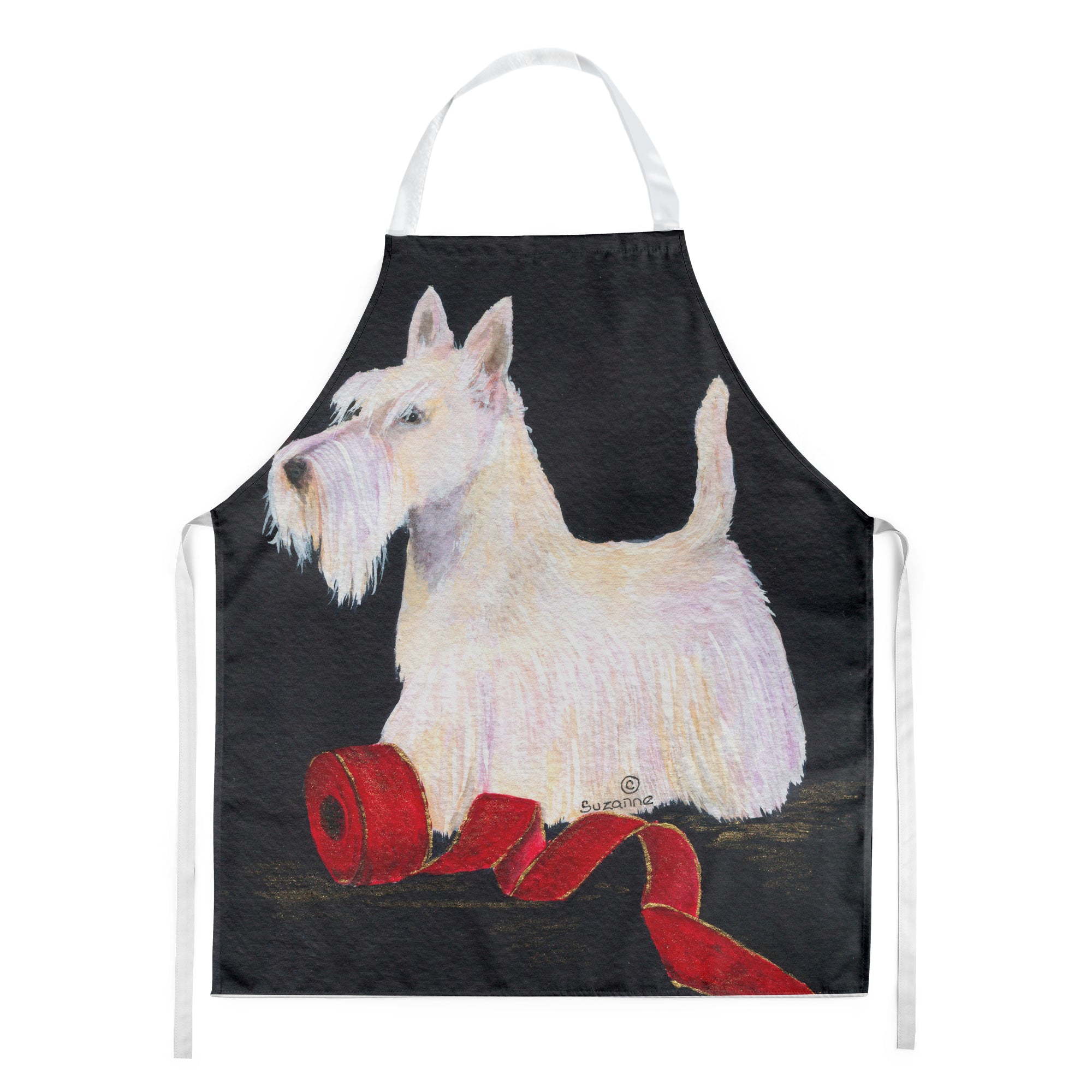 Scottish Terrier Apron Cooking Kitchen Server Baking Crafts Gardening for Adult Women Men, Unisex, Large, Multicolor
