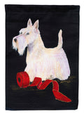 Scottish Terrier House Flag 28x40 Porch Sleeve Pole Decorative Outside Yard Banner Artwork Wall Hanging, Polyester