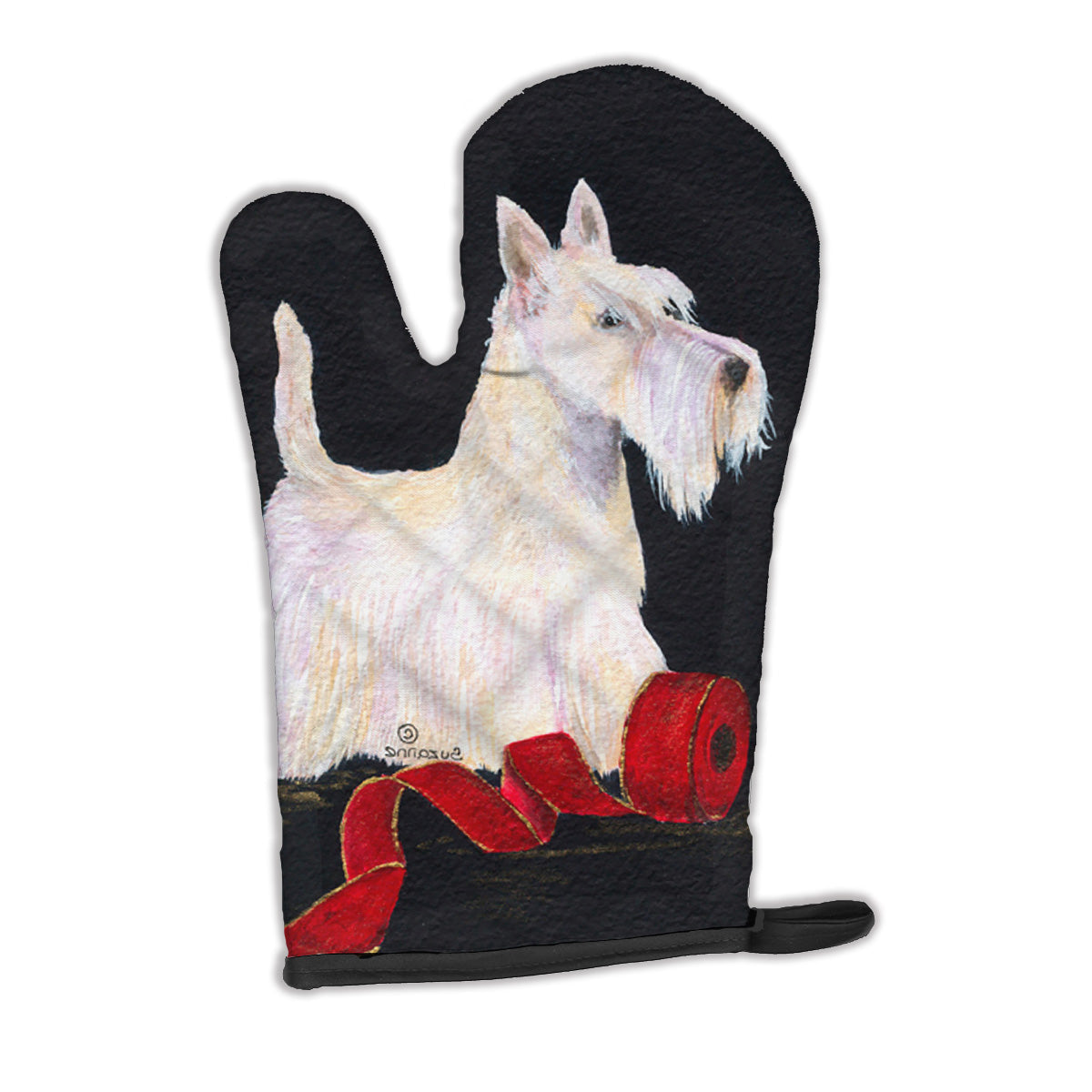 Scottish Terrier Oven Mitt Heat Resistant Thick Oven Mitt for Hot Pans and Oven, Kitchen Mitt Protect Hands, Cooking Baking Glove