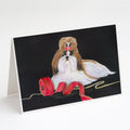 Shih Tzu Greeting Cards Pack of 8 Blank Cards with Envelopes Whimsical A7 Size 5x7