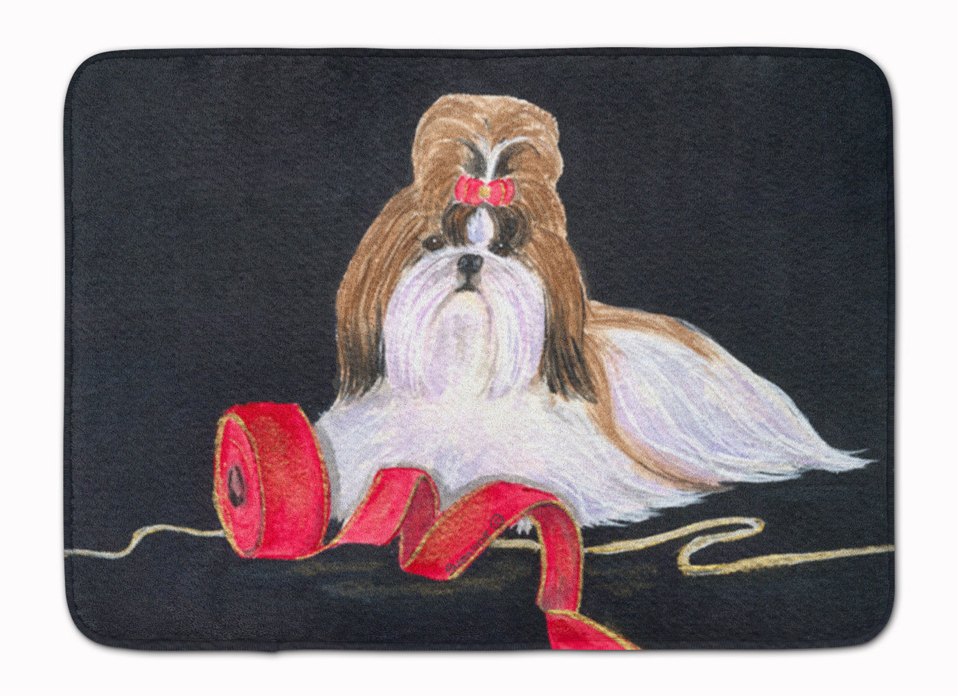 Shih Tzu Memory Foam Kitchen Mat Machine Washable Anti-Fatigue Cushion Comfort Bath or Kitchen Rug