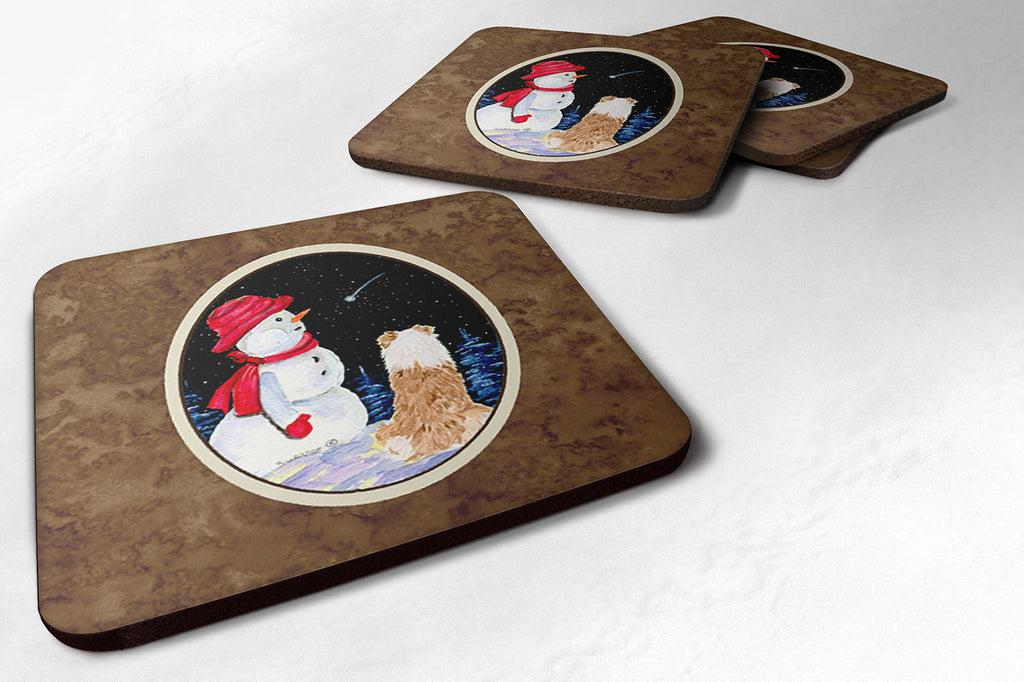 Australian Shepherd Foam Coasters Set of 4 Cup Coasters for Indoor Outdoor, Tabletop Protection, Anti Slip, Mouse pad Material