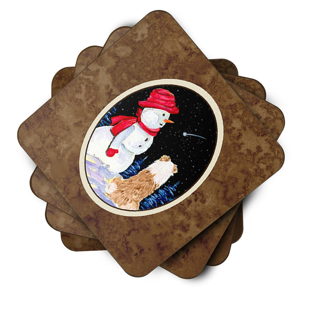 Australian Shepherd Foam Coasters Set of 4 Cup Coasters for Indoor Outdoor, Tabletop Protection, Anti Slip, Mouse pad Material