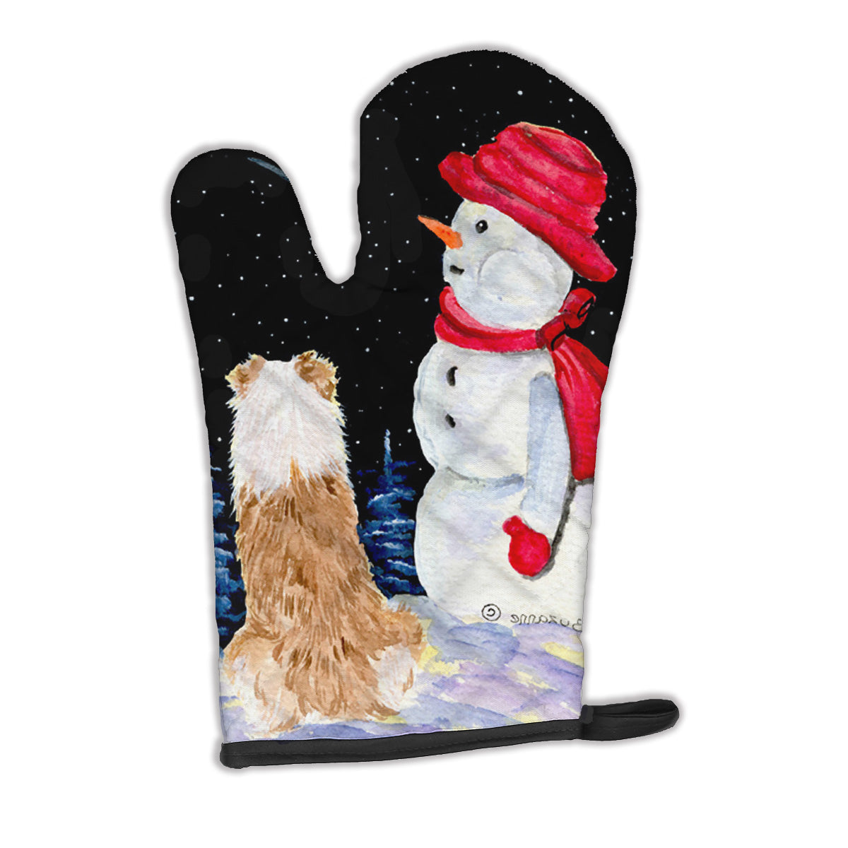 Australian Shepherd Oven Mitt Heat Resistant Thick Oven Mitt for Hot Pans and Oven, Kitchen Mitt Protect Hands, Cooking Baking Glove
