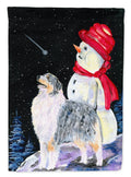 Australian Shepherd House Flag 28x40 Porch Sleeve Pole Decorative Outside Yard Banner Artwork Wall Hanging, Polyester