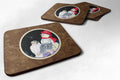Australian Shepherd Foam Coasters Set of 4 Cup Coasters for Indoor Outdoor, Tabletop Protection, Anti Slip, Mouse pad Material
