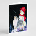 Australian Shepherd Greeting Cards Pack of 8 Blank Cards with Envelopes Whimsical A7 Size 5x7