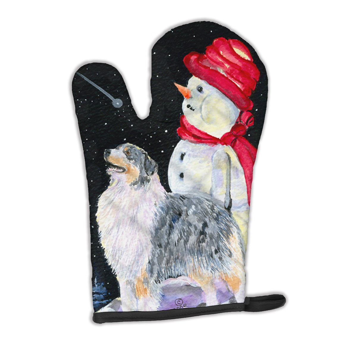 Australian Shepherd Oven Mitt Heat Resistant Thick Oven Mitt for Hot Pans and Oven, Kitchen Mitt Protect Hands, Cooking Baking Glove