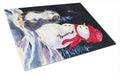 Bernese Mountain Dog Cutting Board Tempered Glass Kitchen Cutting Surface, Heat Resistant Chopping, Non-Slip Feet, Food Prep & Serving