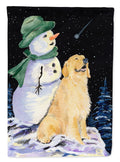 Golden Retriever House Flag 28x40 Porch Sleeve Pole Decorative Outside Yard Banner Artwork Wall Hanging, Polyester