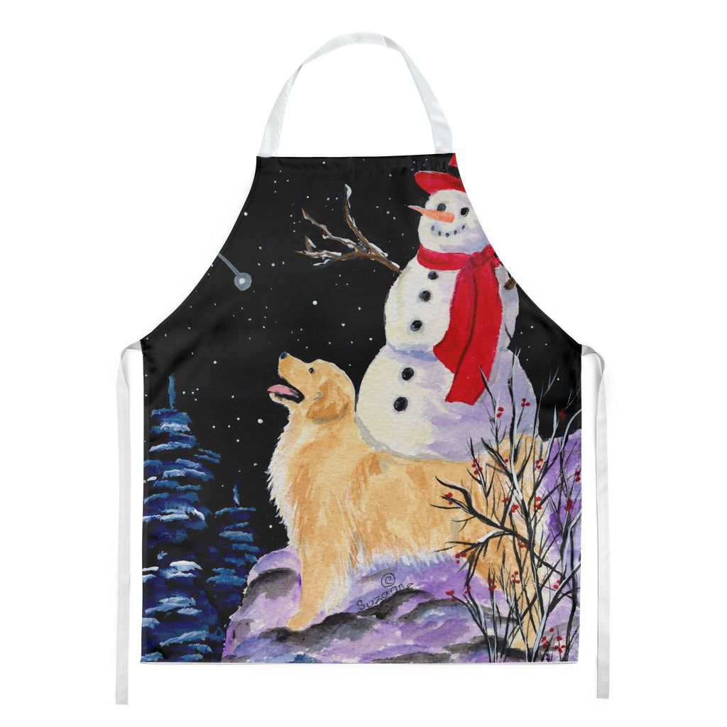 Golden Retriever Apron Cooking Kitchen Server Baking Crafts Gardening for Adult Women Men, Unisex, Large, Multicolor