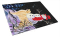 Golden Retriever Cutting Board Tempered Glass Kitchen Cutting Surface, Heat Resistant Chopping, Non-Slip Feet, Food Prep & Serving