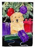 Golden Retriever House Flag 28x40 Porch Sleeve Pole Decorative Outside Yard Banner Artwork Wall Hanging, Polyester