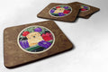Golden Retriever Foam Coasters Set of 4 Cup Coasters for Indoor Outdoor, Tabletop Protection, Anti Slip, Mouse pad Material
