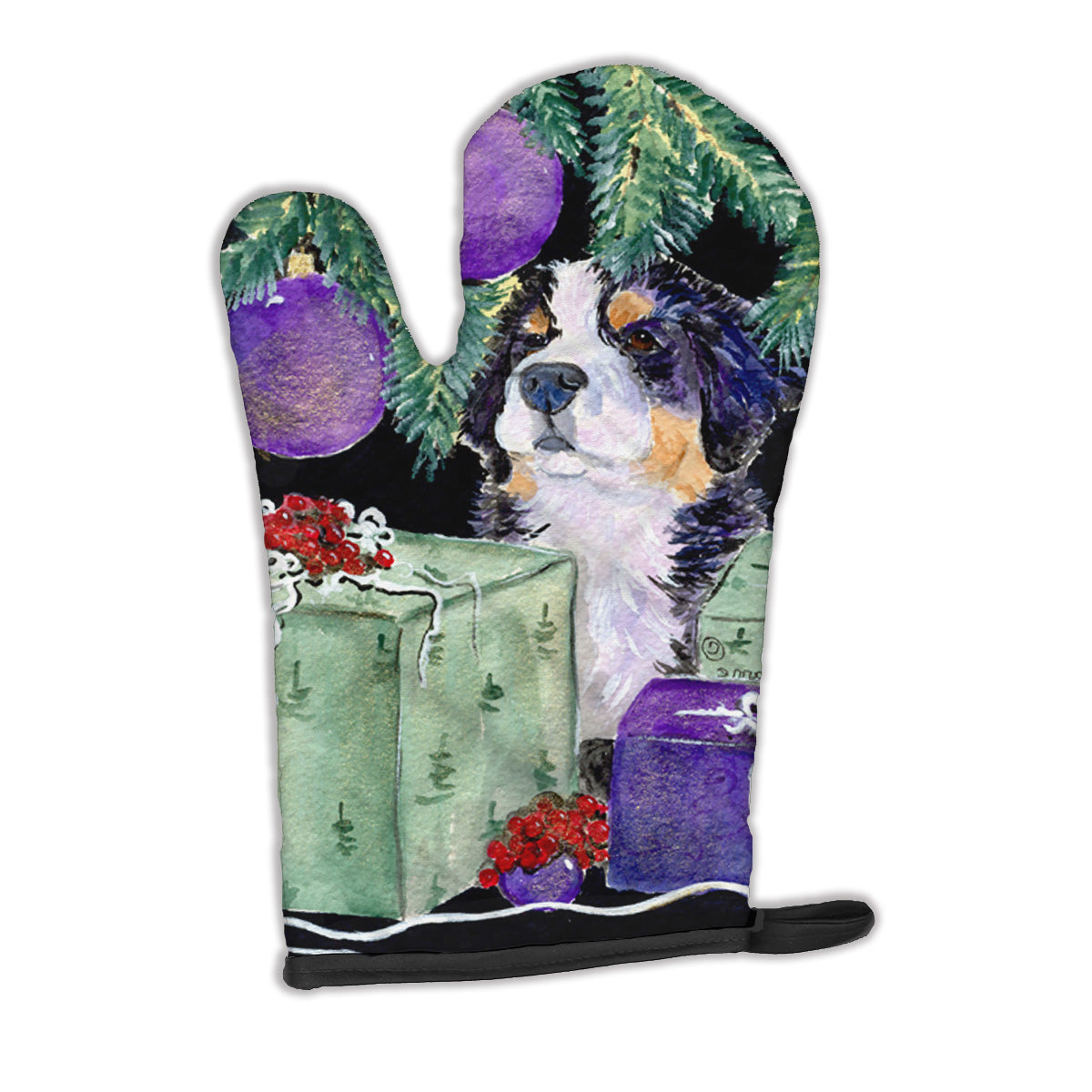 Bernese Mountain Dog Oven Mitt Heat Resistant Thick Oven Mitt for Hot Pans and Oven, Kitchen Mitt Protect Hands, Cooking Baking Glove