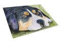 Entlebucher Mountain Dog Cutting Board Tempered Glass Kitchen Cutting Surface, Heat Resistant Chopping, Non-Slip Feet, Food Prep & Serving