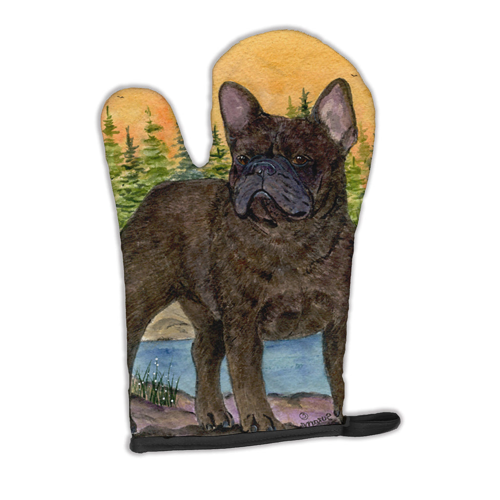 French Bulldog Oven Mitt Heat Resistant Thick Oven Mitt for Hot Pans and Oven, Kitchen Mitt Protect Hands, Cooking Baking Glove