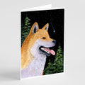 Shiba Inu Greeting Cards Pack of 8 Blank Cards with Envelopes Whimsical A7 Size 5x7