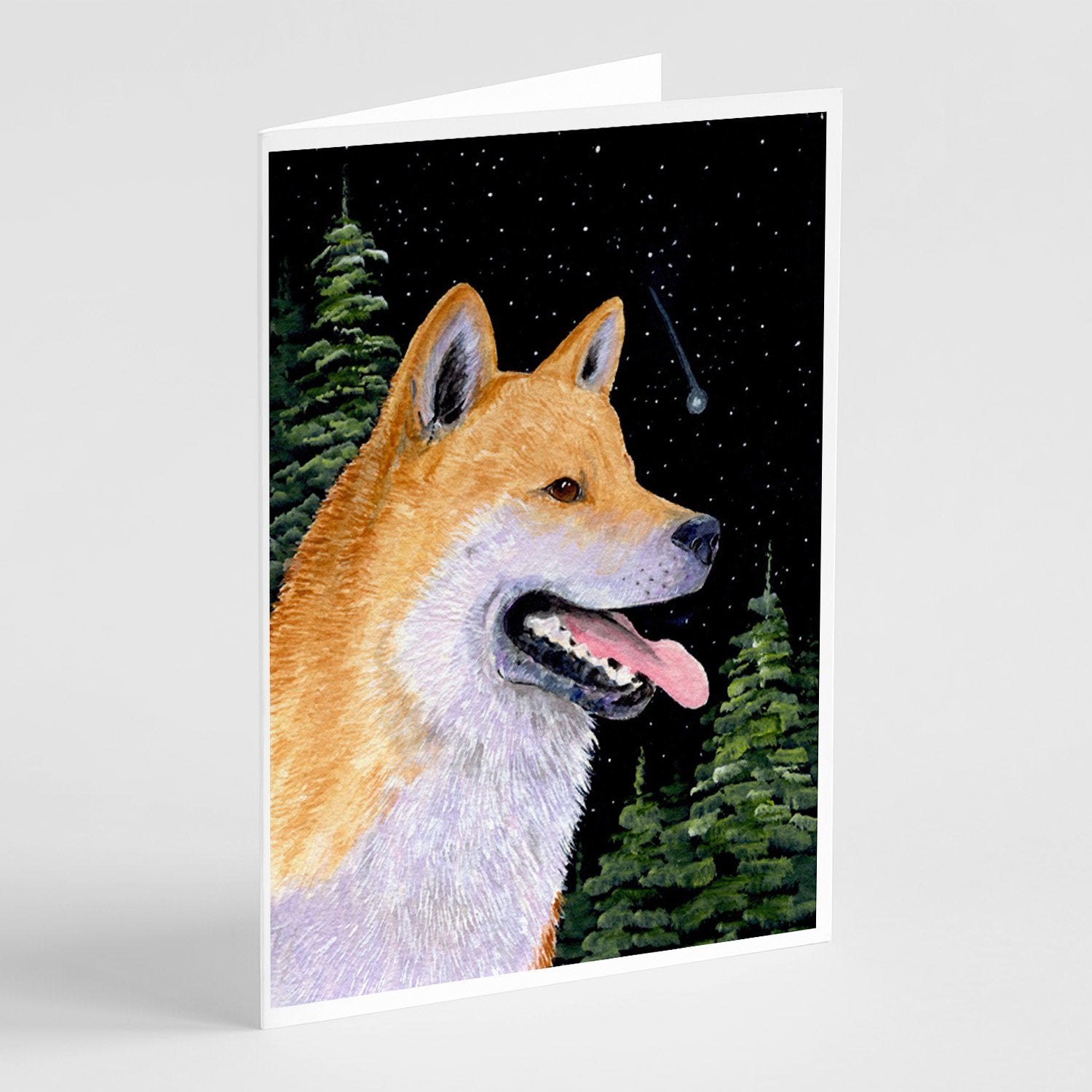 Shiba Inu Greeting Cards Pack of 8 Blank Cards with Envelopes Whimsical A7 Size 5x7