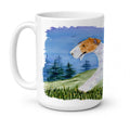 Fox Terrier Ceramic Coffee Mug 15 oz Decorative Large C Handle Mug Cup for Tea, Cocoa Hot Chocolate