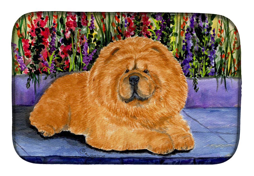 Chow Chow Dish Drying Mat Absorbent Dish Drying Mat Pad for Kitchen Counter Dish Drainer Mat for Countertop, 14 x 21", Multicolor