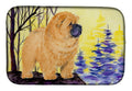 Chow Chow Dish Drying Mat Absorbent Dish Drying Mat Pad for Kitchen Counter Dish Drainer Mat for Countertop, 14 x 21", Multicolor