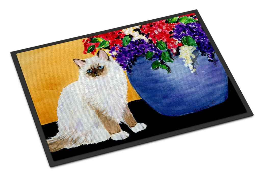 Cat - Ragdoll Doormat Indoor Outdoor 24H X 36W Front Door Mat Rugs for Entryway, Non Slip Washable Low Pile,