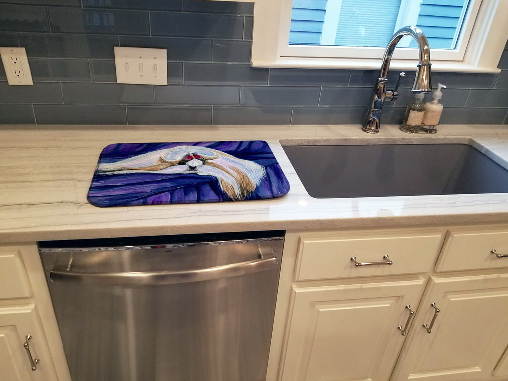 Shih Tzu Dish Drying Mat Absorbent Dish Drying Mat Pad for Kitchen Counter Dish Drainer Mat for Countertop, 14 x 21", Multicolor